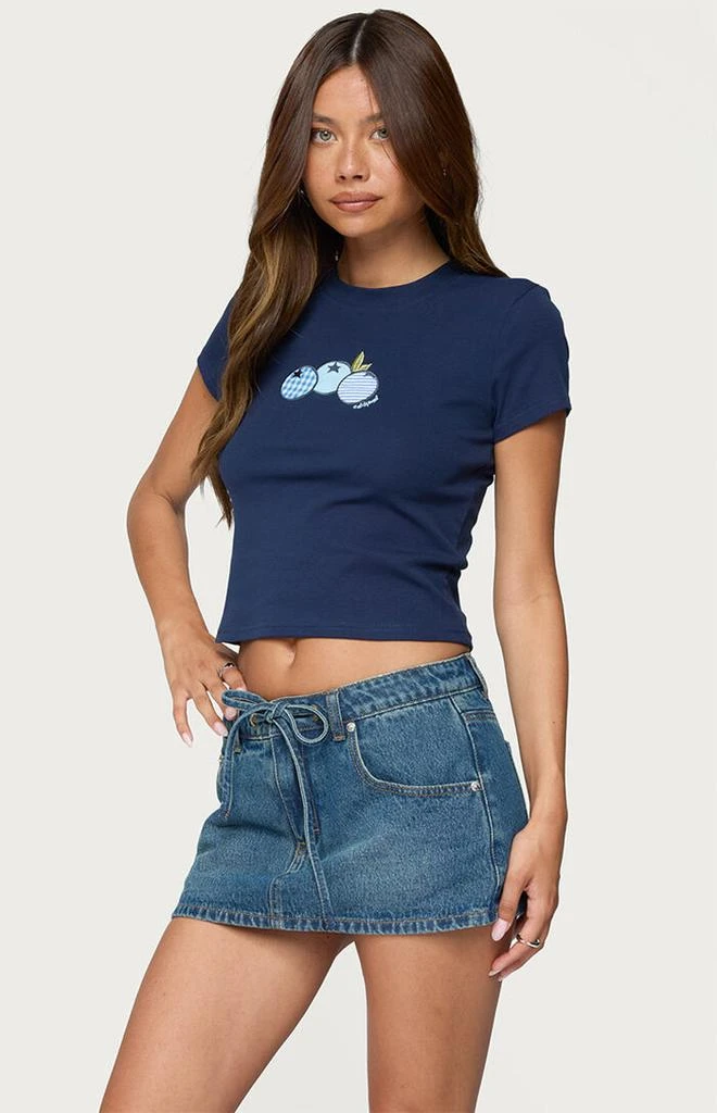 Edikted Bluberry Patch T-Shirt 2