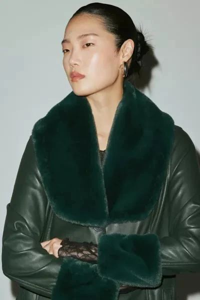 Blank NYC BLANKNYC Goodnight Moon Faux Leather Trench Coat 2