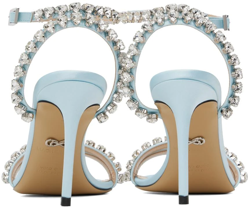 Mach & Mach Blue Audrey 95 Heeled Sandals 2