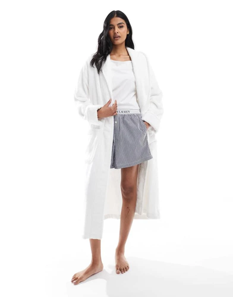 Ralph Lauren Polo Ralph Lauren dressing gown in white with bear print 4
