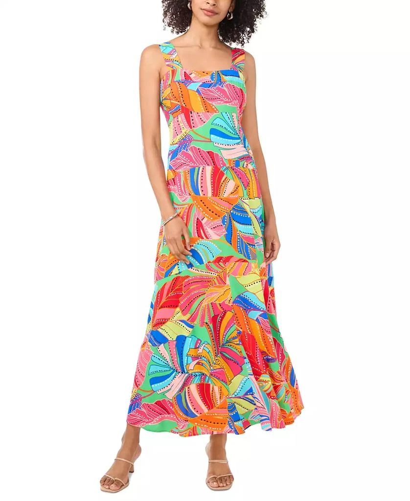 Vince Camuto Women's Floral Sleeveless Square-Neck Maxi Dress 1