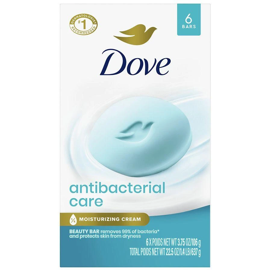 Dove Beauty Bar Soap Antibacterial Care 1