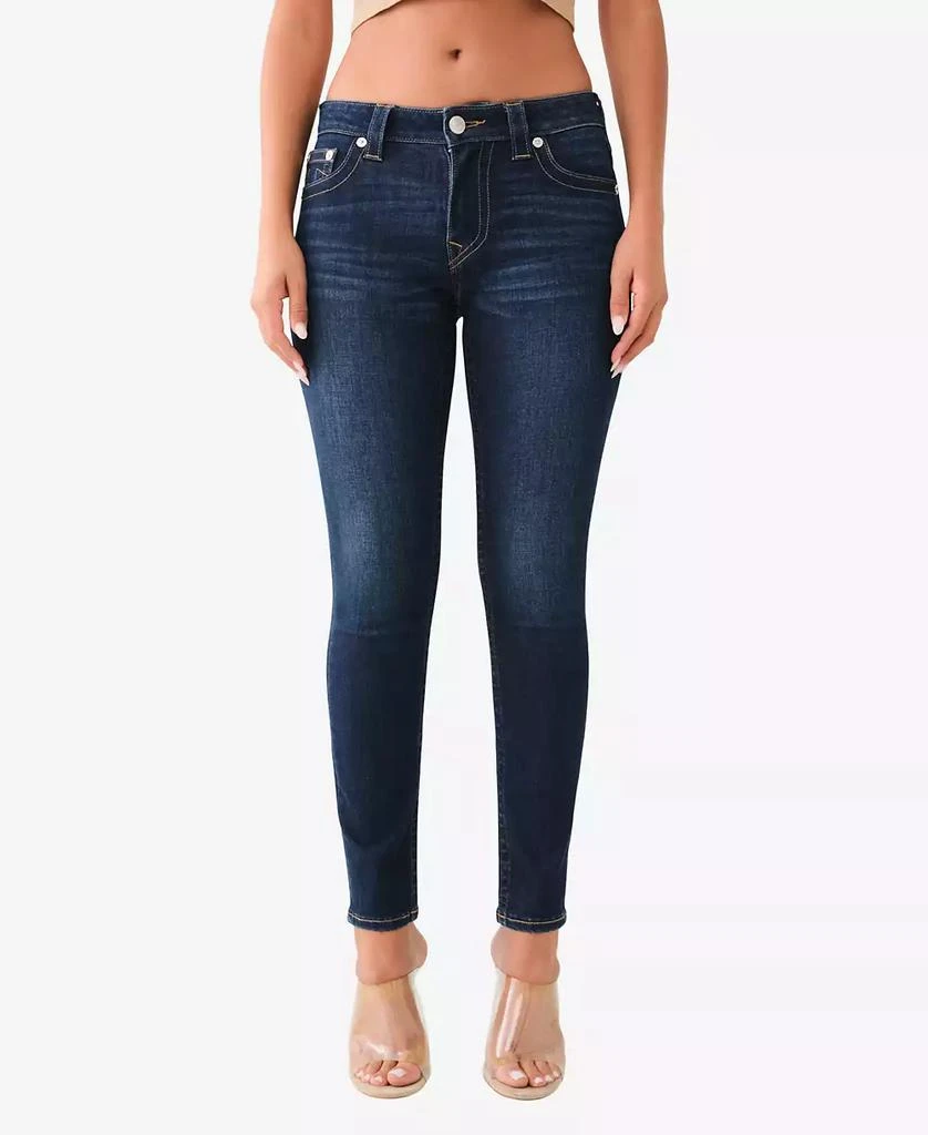 True Religion Women's Jennie Mid Rise Curvy Skinny Jeans 1