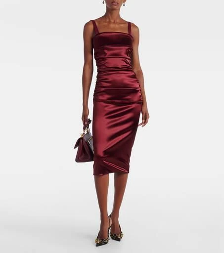 Dolce 
Gabbana DG embellished leather slingback pumps 3