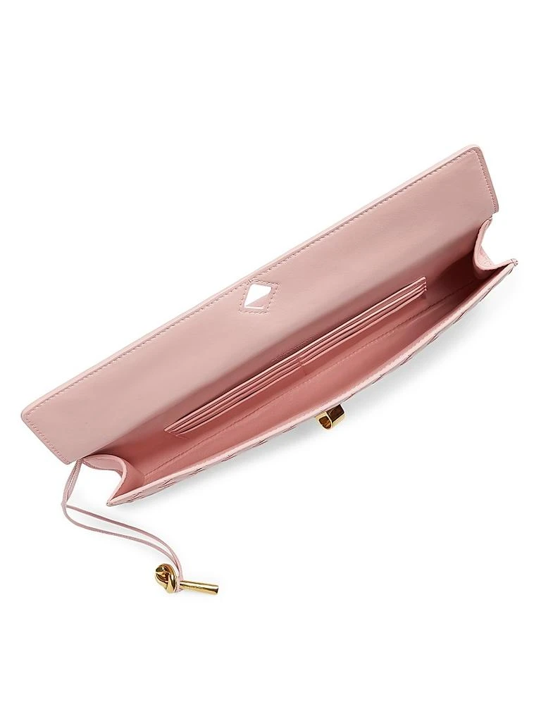 Bottega Veneta Andiamo Intrecciato Leather Top-Handle Clutch 4