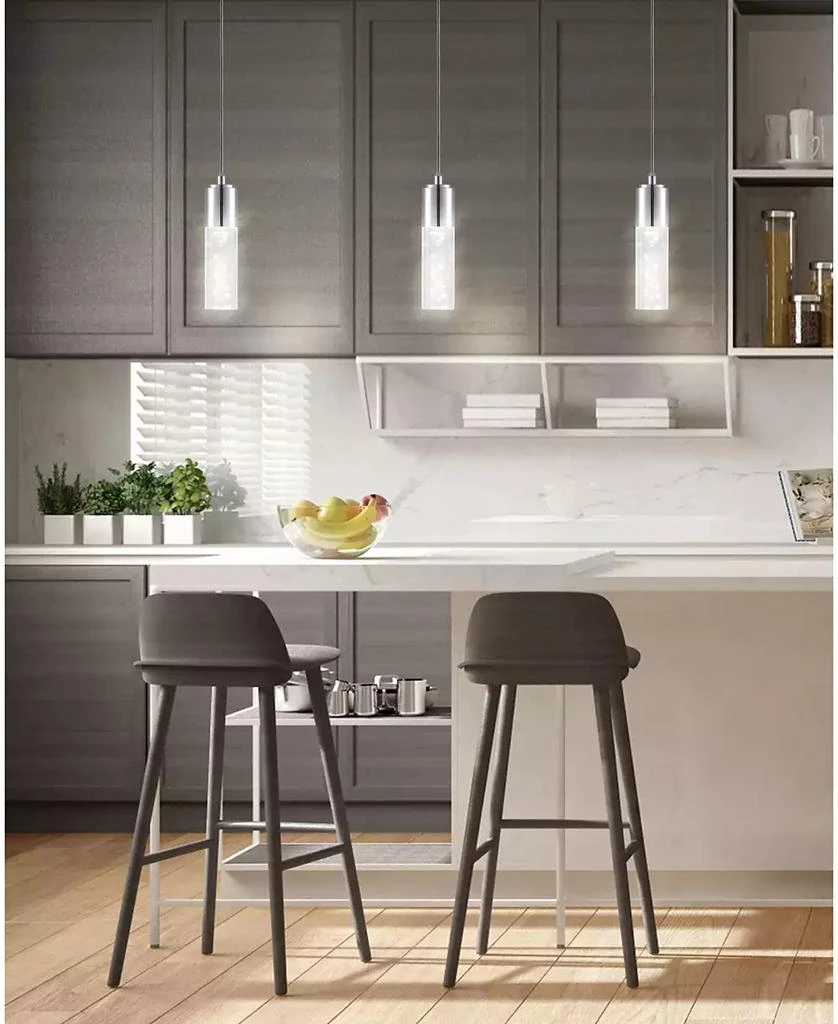 JONATHAN Y Bolha 1-Light Bubble Modern Minimalist Integrated LED Pendant 8