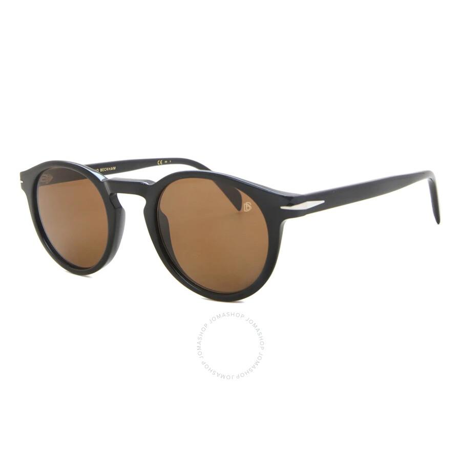David Beckham Brown Oval Men's Sunglasses DB 1036/S 0807/70 49