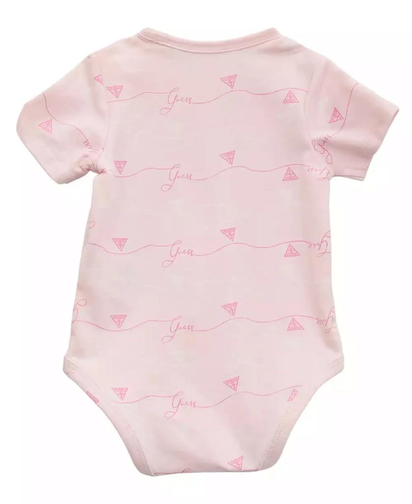 GUESS Baby Girls 5-Piece Bodysuits, Shorts, Bib, and Socks Set 3