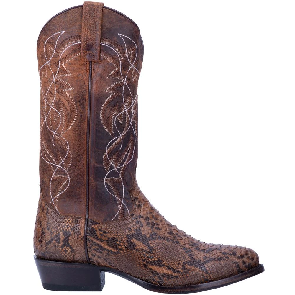 Dan Post Boots Manning Python Embroidered Round Toe Cowboy Boots 1