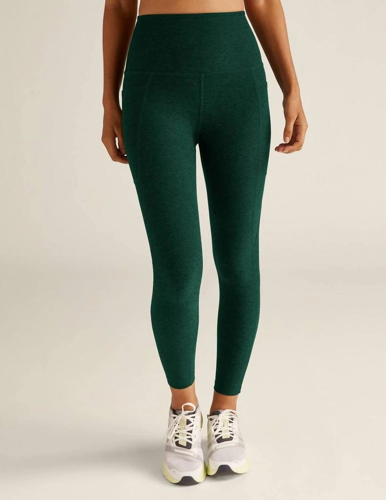 Beyond yoga Spacedye Out Of Pocket Legging In Dark Spruce Green Heather 1