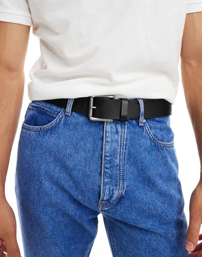 BOSS by Hugo Boss BOSS joris belt in black leather 1