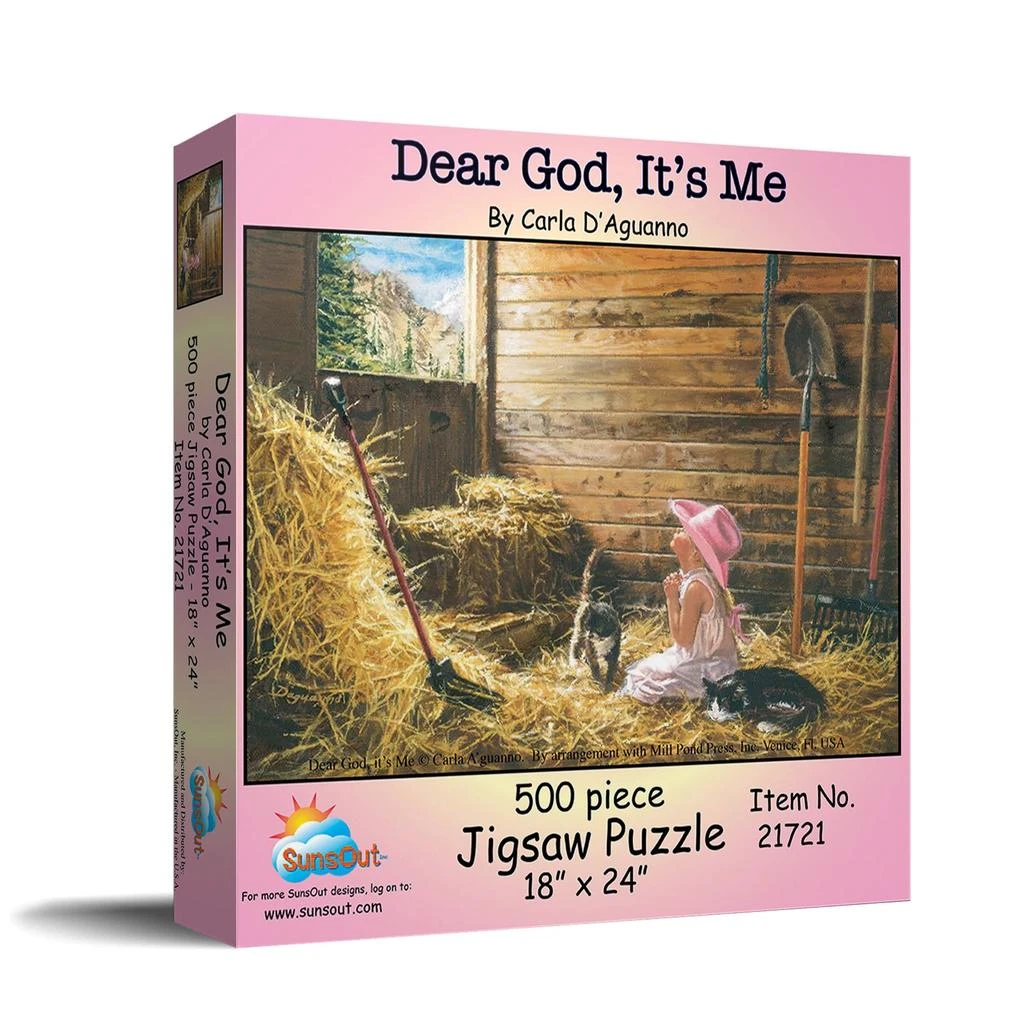 SunsOut Dear God It
s Me 500 piece Jigsaw Puzzle for Adults