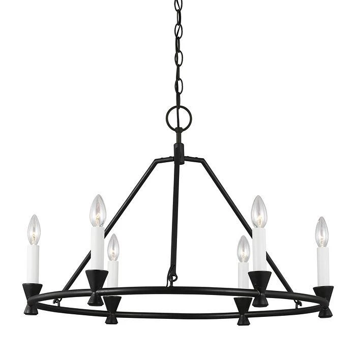 C&M by Chapman and Myers Chapman & Myers Keystone 6 Light Small Chandelier 3