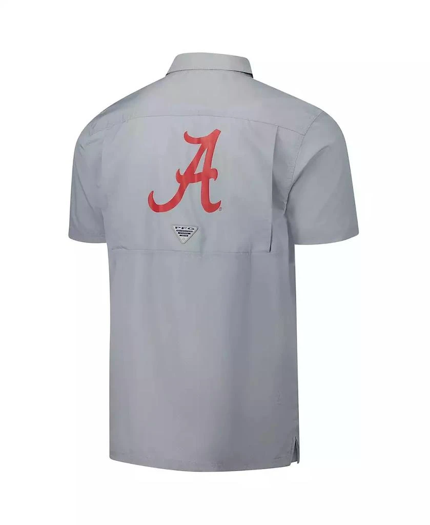 Columbia Men's Gray Alabama Crimson Tide PFG Slack Tide Omni-Shade Button-Up Camp Shirt 3