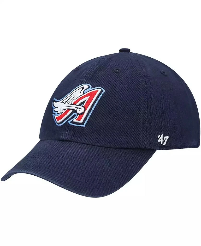 47 Brand 
47 Men
s Navy California Angels 1997 Wings Logo Cooperstown Collection Clean Up Adjustable Hat
