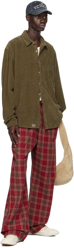 ERL Red Plaid PJ Lounge Pants 4