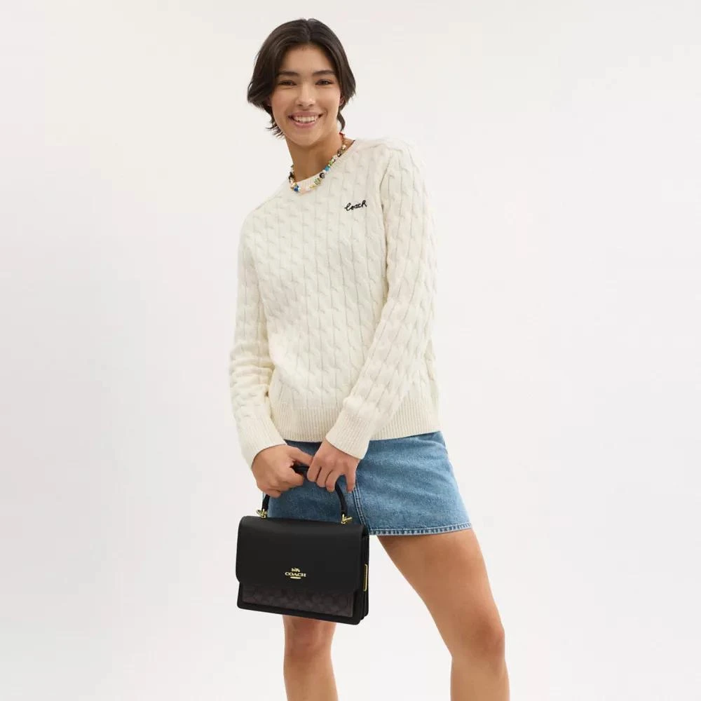 Coach Klare Top Handle Bag In Signature Canvas 3