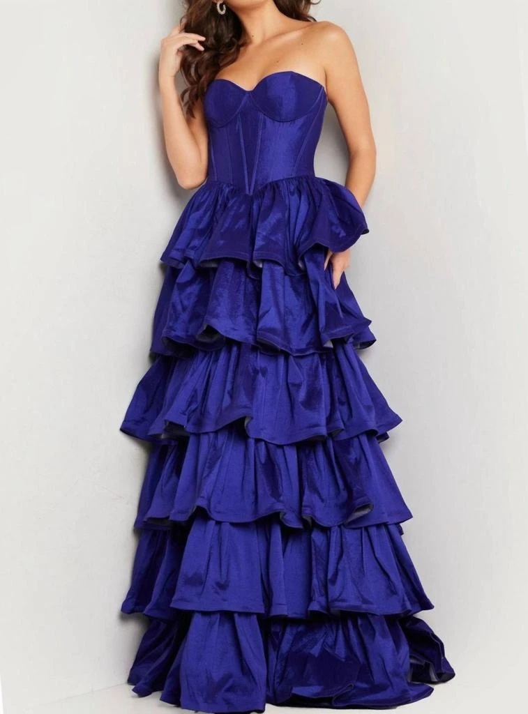 Jovani Jovani - Strapless Tiered Dress 2