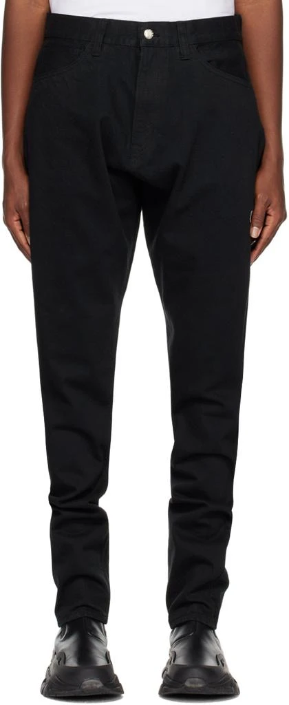 Moncler Black Fragment Hiroshi Fujiwara Edition Embroidered Jeans 1