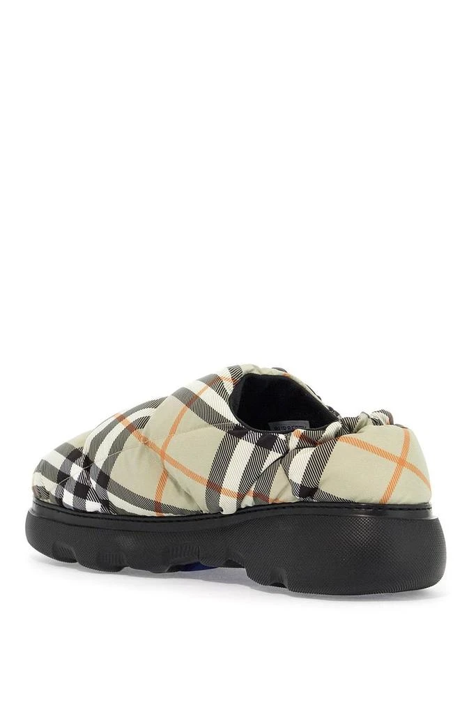 Burberry Nylon Check Mules Pillow For 3