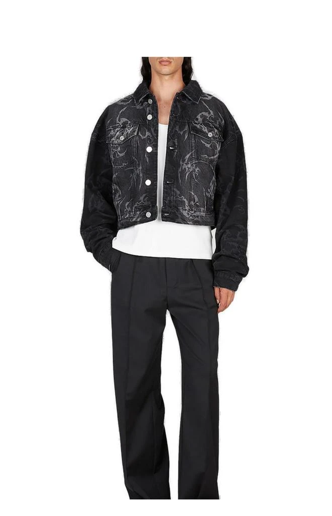 Han Kjobenhavn Han Kjobenhavn Laser Tribal Buttoned Denim Jacket 4