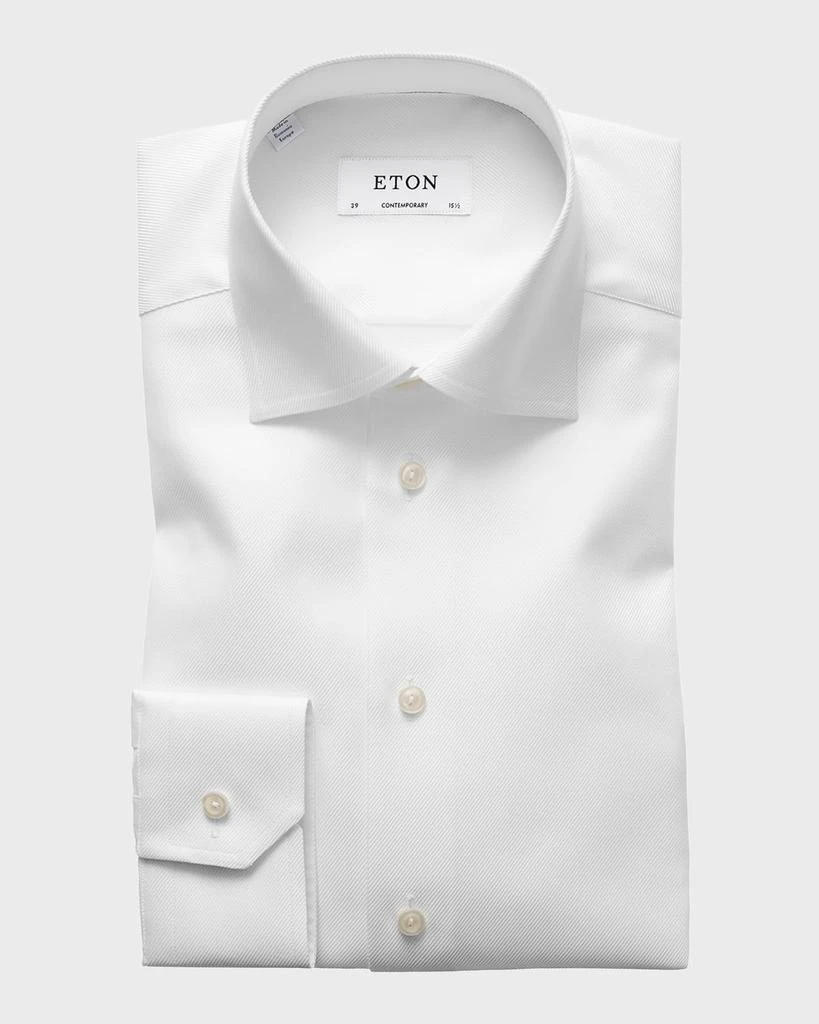 Eton Contemporary-Fit Cavalry Twill Dress Shirt 1