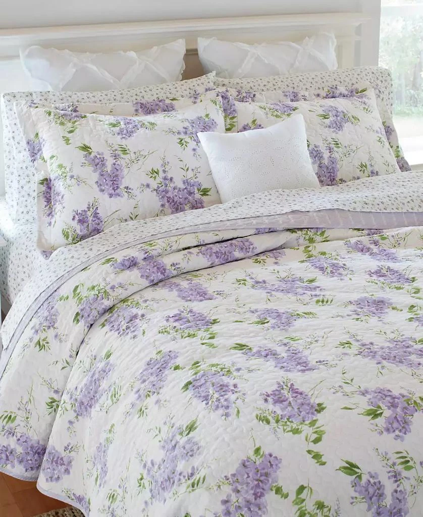Laura Ashley Keighley Cotton Reversible 2 Piece Quilt Set, Twin 3