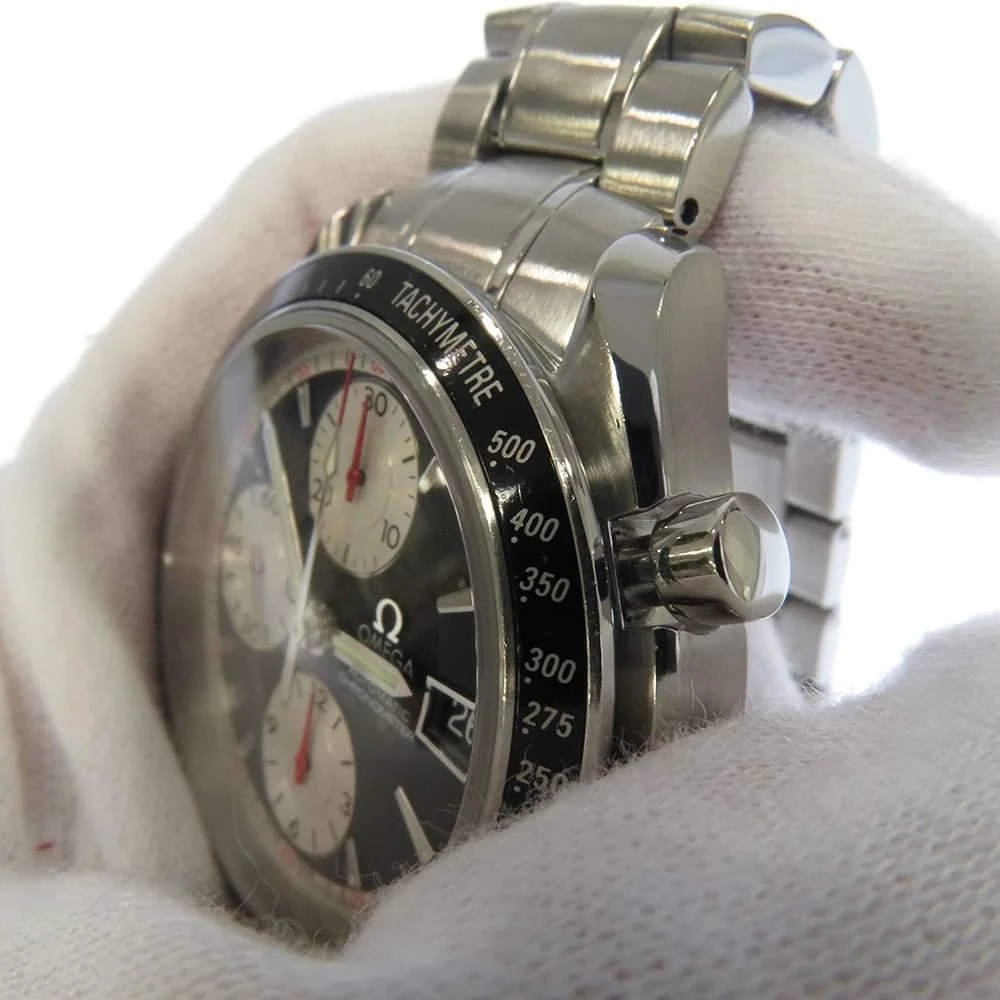 Omega Omega Black Stainless Steel Speedmaster 3210.51 Men's Wristwatch 40 mm 5