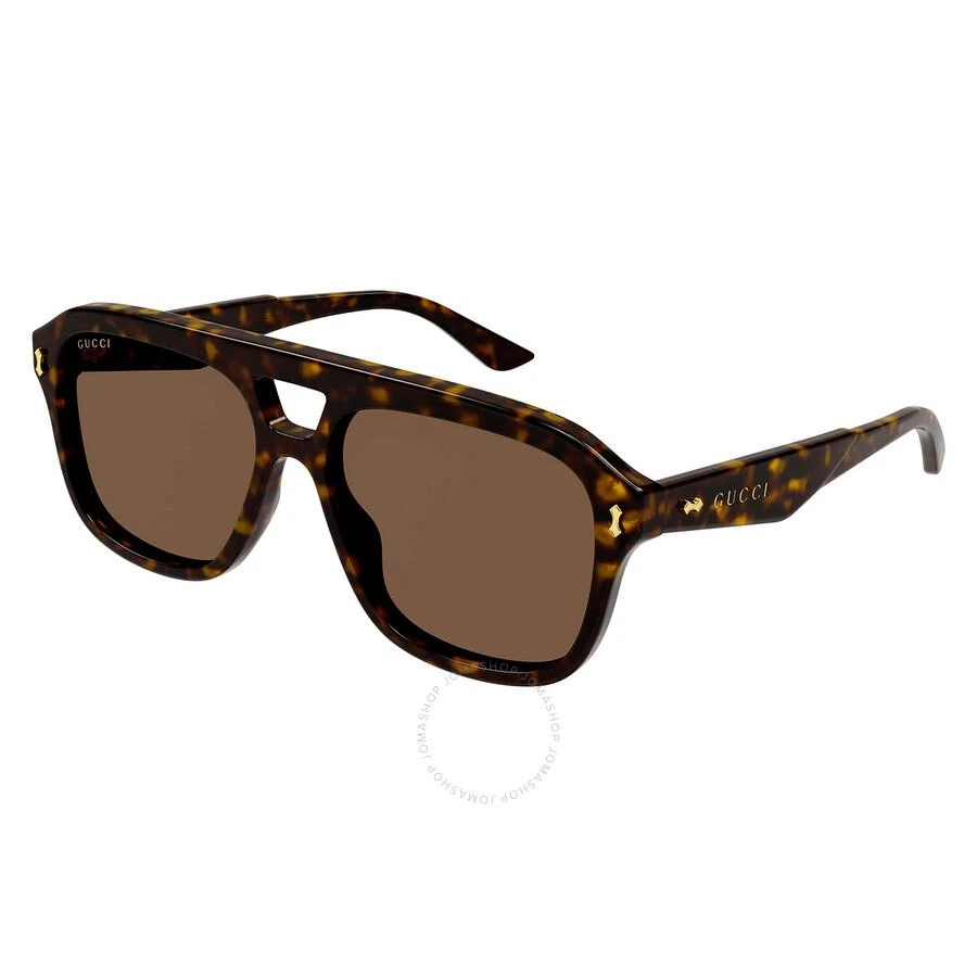 Gucci Gucci Brown Navigator Men's Sunglasses GG1263S 006 57 1