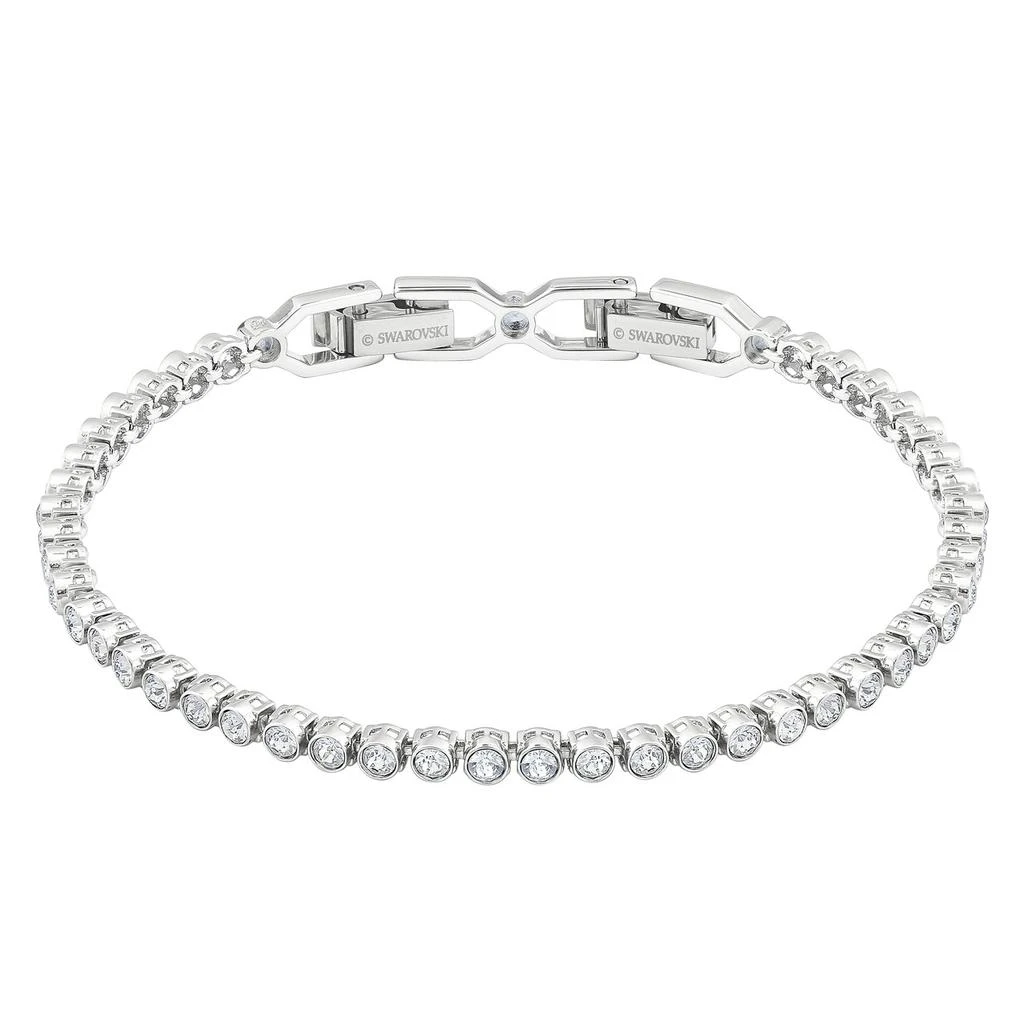 Swarovski Emily tennis bracelet round cut white rhodium plated 4
