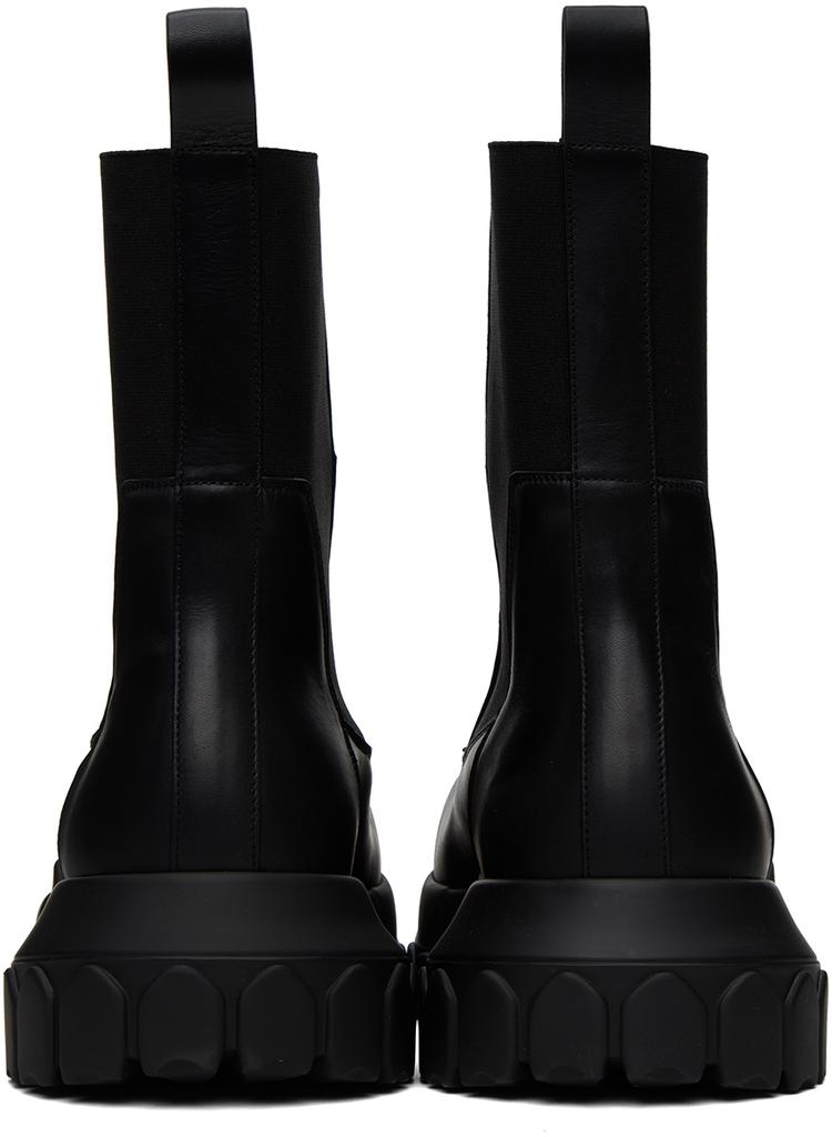 Rick Owens Black Beatle Bozo Tractor Boots