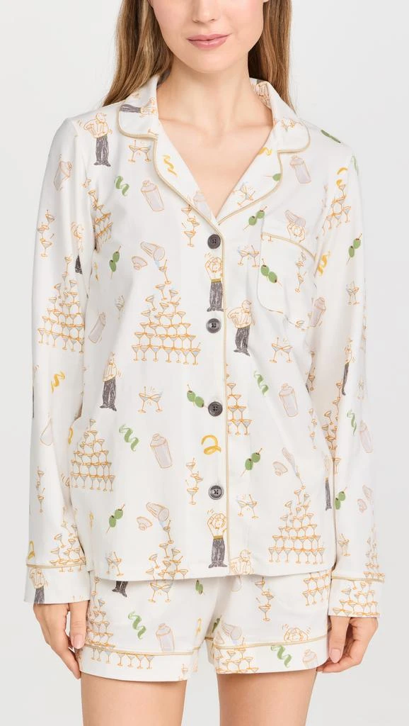 BedHead PJs Cotton Knit Long Sleeve Boxer PJ Set 1