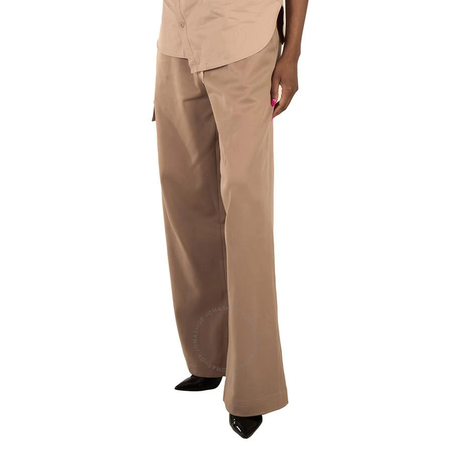 Tibi Ladies Tan Active Knit Wide Leg Pull On Pant 2