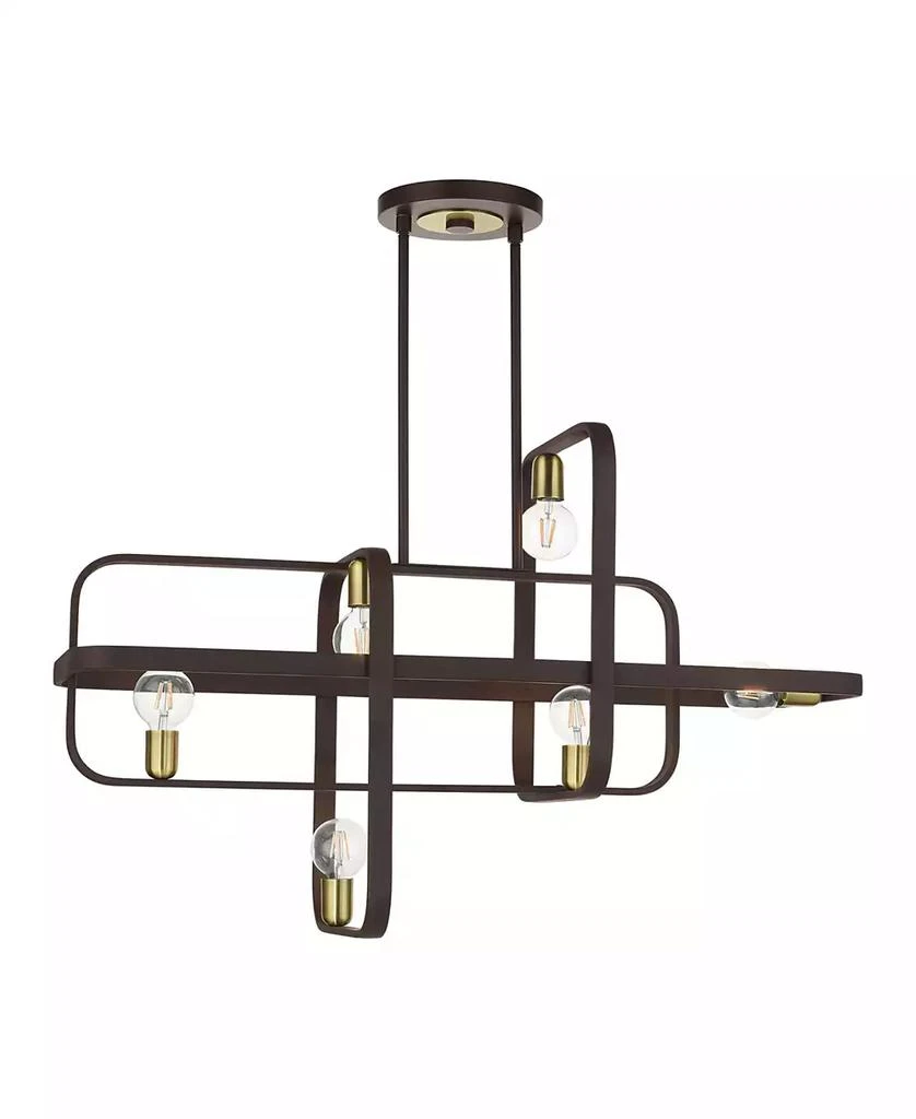 Livex Bergamo 6 Lights Linear Chandelier 9