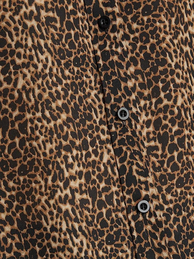 FRAME The Standard Leopard-Print Silk Shirt 7