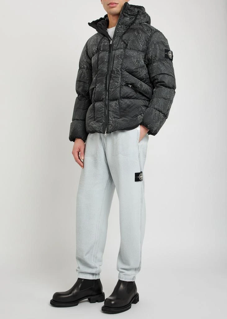 Stone Island Marbled-effect padded shell jacket 4