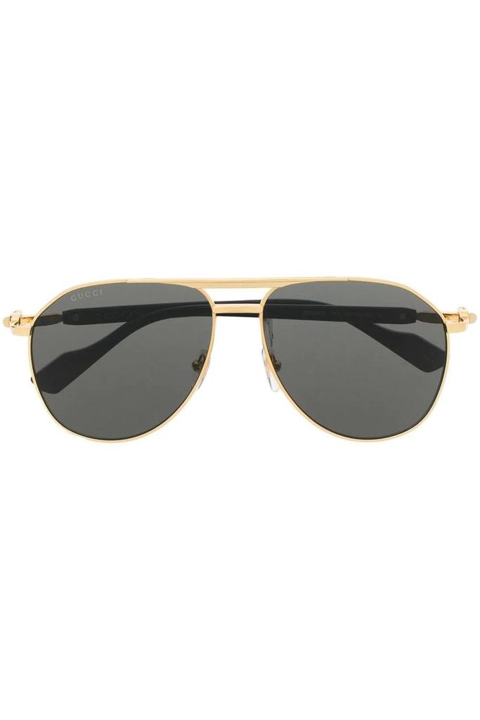 undefined Pilot Frame Sunglasses Gold