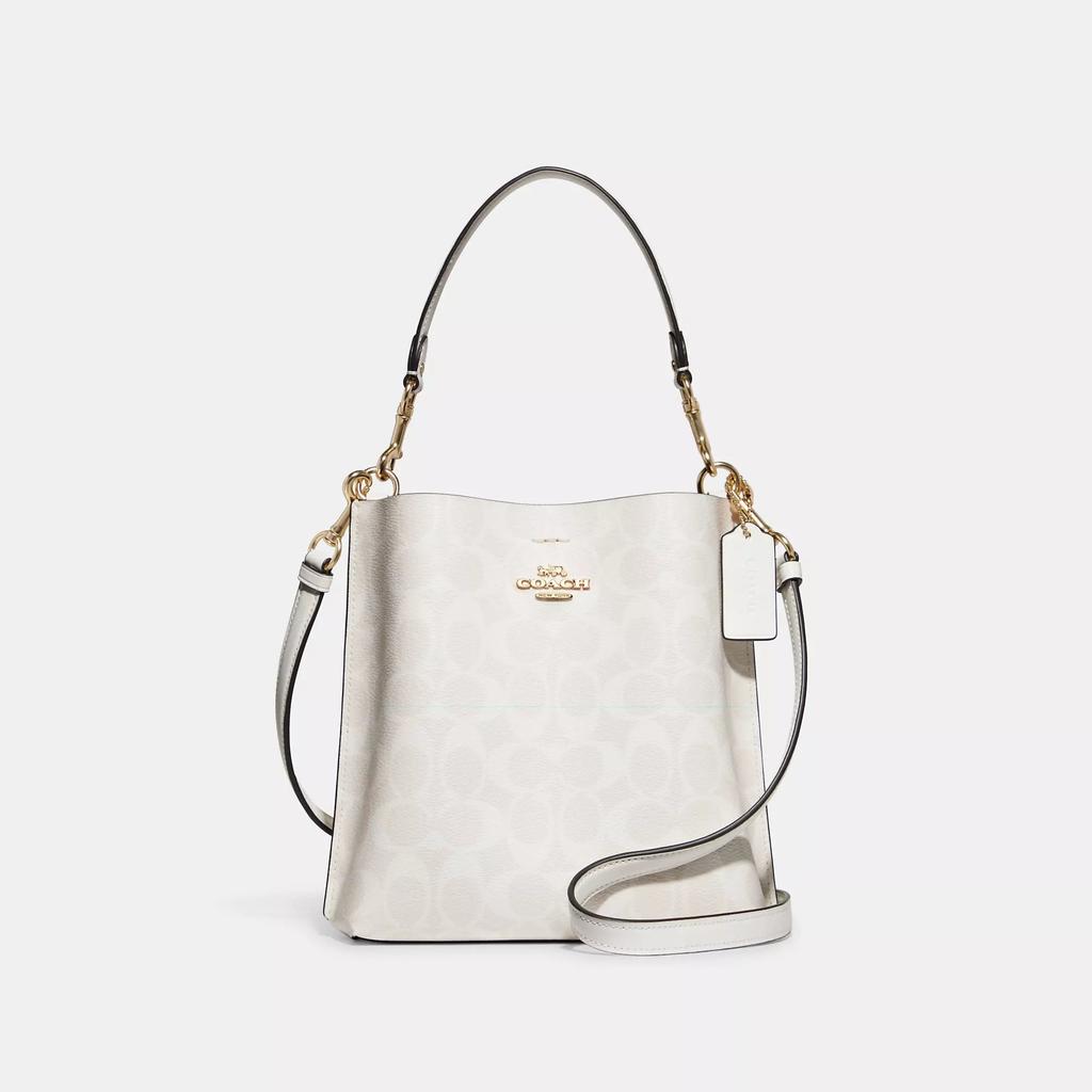 Coach Outlet Coach Outlet Mollie Bucket Bag 22 In Signature Canvas