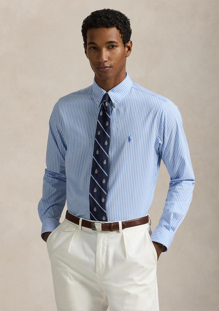Ralph Lauren Slim Fit Striped Stretch Poplin Shirt