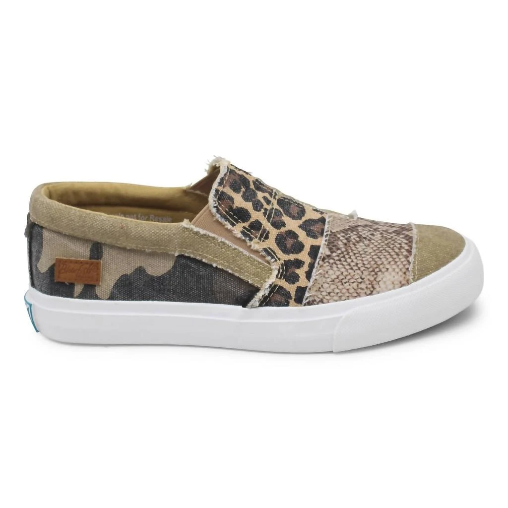Blowfish Women's Maddox Sneaker In Natural Snake Print 2