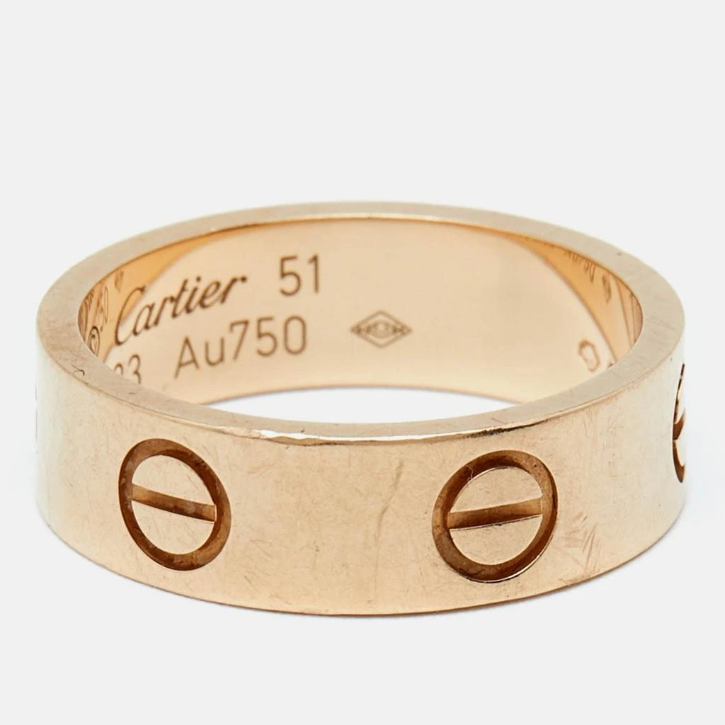 Cartier Love 18K Rose Gold Band Ring 2