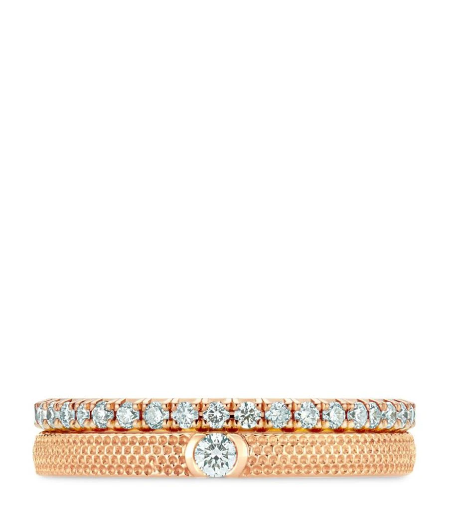 De Beers Rose Gold and Diamond Talisman Azulea Ring 4