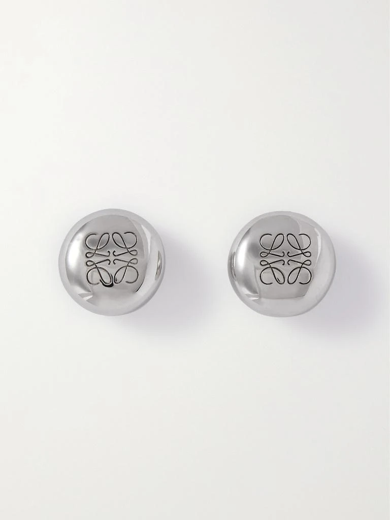 Loewe Pebble 银质耳钉 1