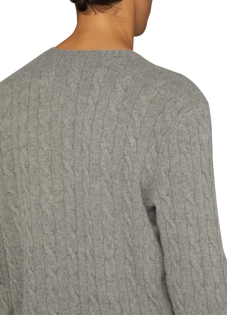 POLO RALPH LAUREN Round-neck cable knit sweater with logo 5