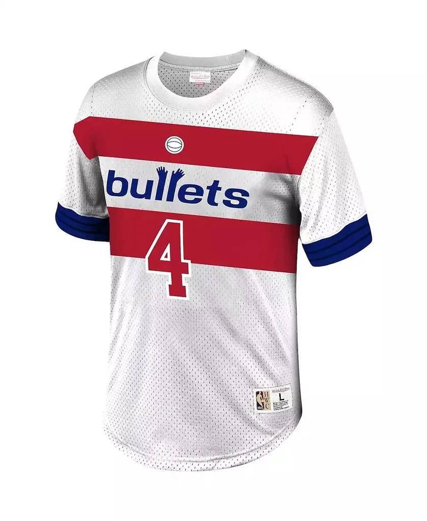 Mitchell & Ness Men's Chris Webber White Washington Bullets Mesh T-shirt 3