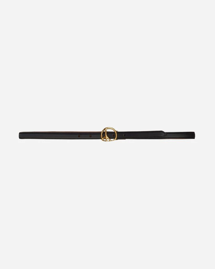 Needles Peace Buckle Narrow Belt Black 2