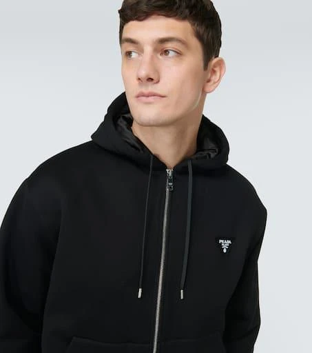 Prada Cotton-blend fleece jacket 5
