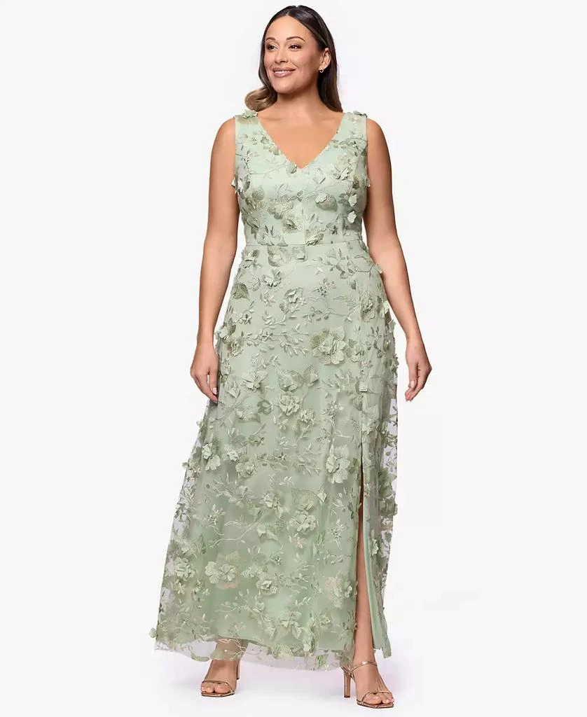 XSCAPE Women's 3D Sequin Halter Neck Gown - Dresses & Skirts - Free  Shipping - BeyondStyle