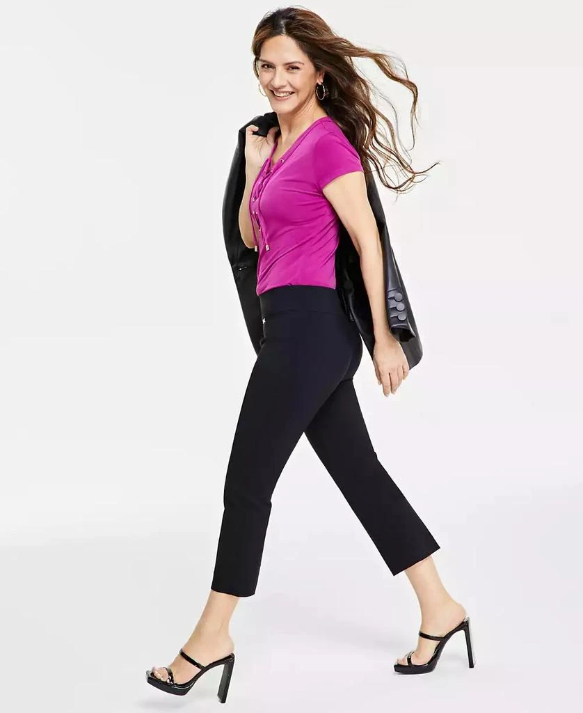 INC International Petite Mid-Rise Straight-Leg Capri Pants, Created for Macy's 2