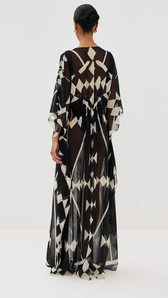 JOHANNA ORTIZ Black/Ecru Secret Garden Maxi Dress 2